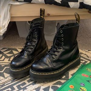 Black platform doc Martens size 8 women’s